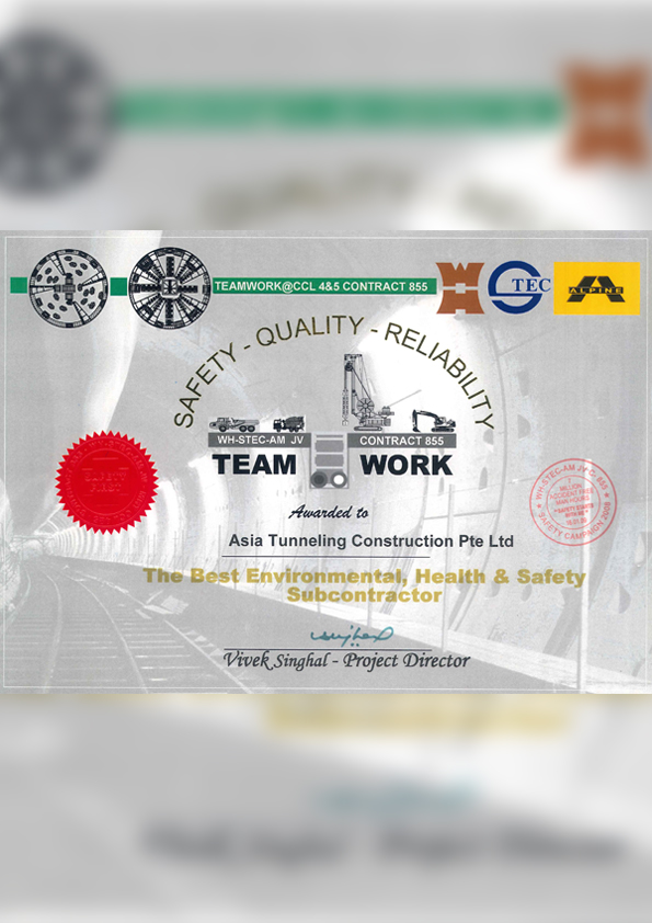 Team Work Award from C855